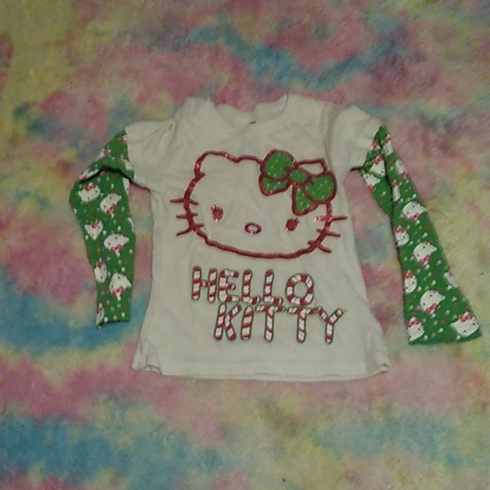 Size 6 6 x hello Kitty long sleeve sparkle top